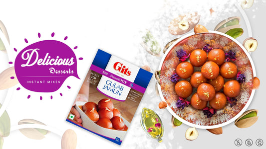 Gits Gulab Jamun Mix – 200g | Soft & Spongy Indian Dessert Mix
