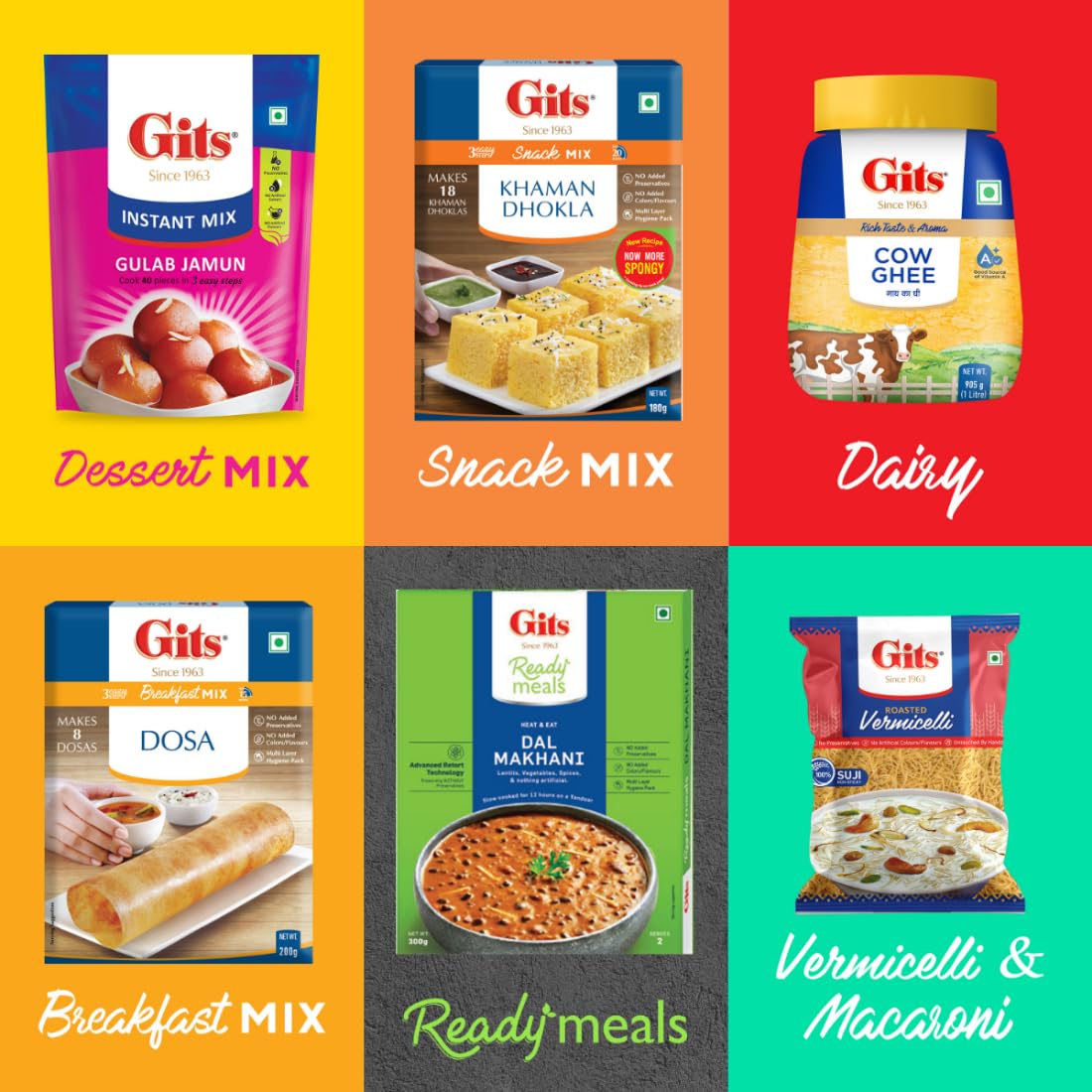 Gits Gulab Jamun Mix – 200g | Soft & Spongy Indian Dessert Mix