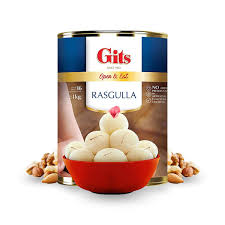 Haldiram's Nagpur Rasgulla Tin (1 kg) | Soft & Spongy Bengali Sweets in Sugar Syrup | Ready-to-Eat Indian Sweet | Premium Mithai Gift Pack